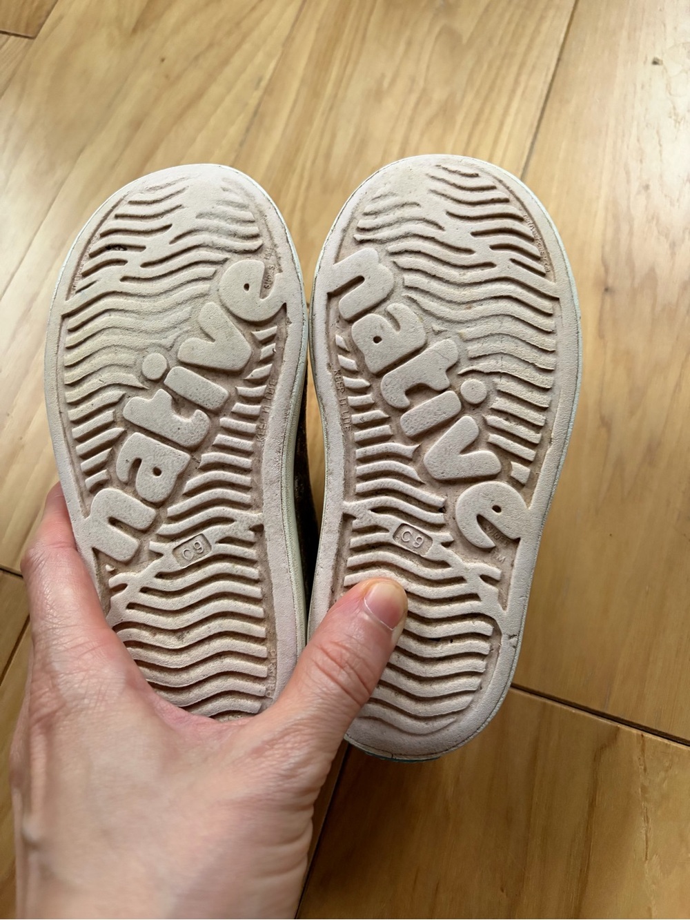 Native Shoes Kids Pink Gold Glitter Slip-On Sneakers - Picture 3 of 3